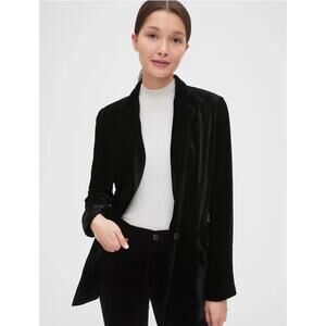 GAP Elegant Black Velvet Blazer